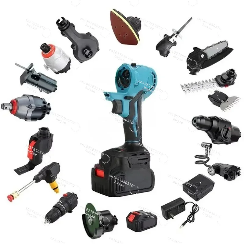 20-in-1 Cordless All-in-One Multi Tool Set for Household Repair & DIY, Fits Makita Batteries with Plastic Hard Case