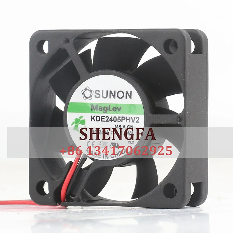 Cooling Fan Sunon 5V 12V 48V 5015 5CM 50X50X15MM Maglev Frequency Converter Quiet KDE2405PHV2 2-wire DC 24V 1.0W