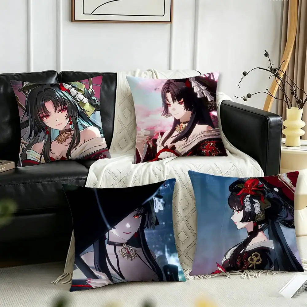 

H-Hotori NTE Neverness to Everness Pillow Case Cushion Cover Throw Pillow Case For Car Sofa