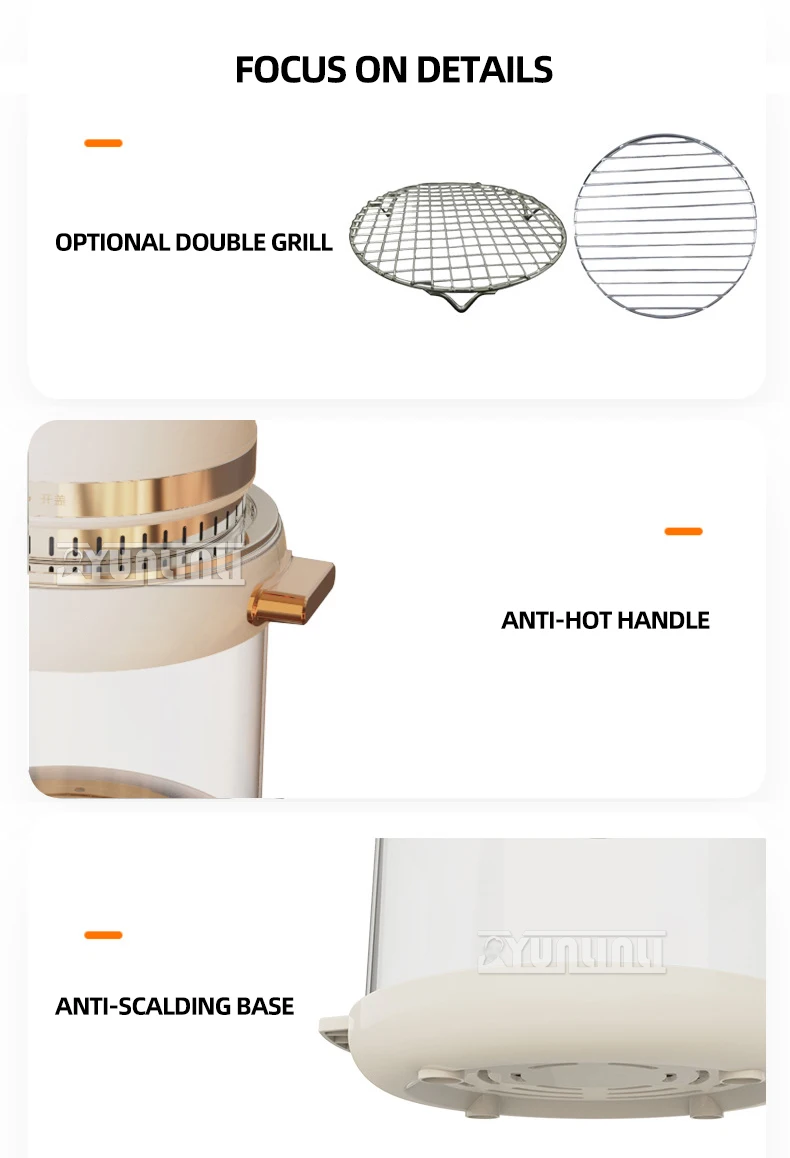 Household Freidora Sin Aceite Portable Visual Air Fryer Multi-functional Intelligent Electric Fryer Kitchen Appliance