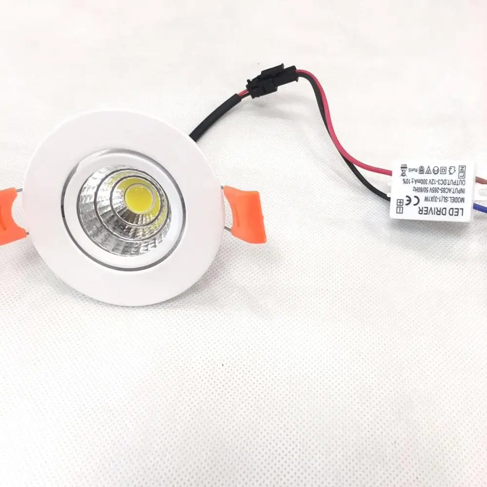 D68Mm Lichter Zu Die 2018 Rushed Abajur Leuchte 10 Teile/los Led Downlight Licht Cob Decke Spot