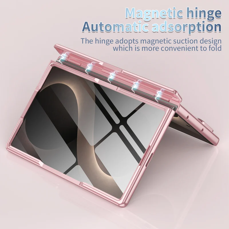 For Samsung Galaxy Z Fold 8 Wide Z Fold 8 5G Magsafe Case With Hinge Protection Magnetic Cover Stylus S Pen & Screen Protector view 3
