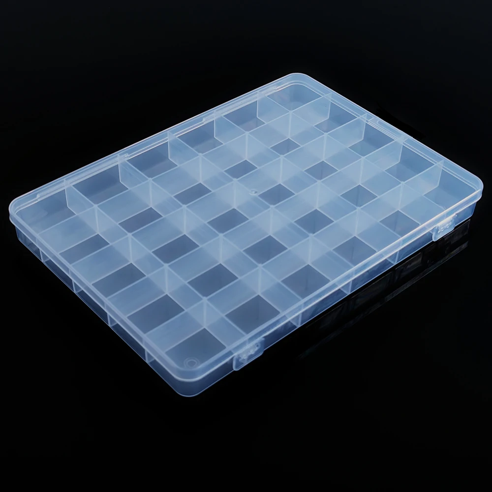 30 grids Plastic Storage Box Practical Adjustable Compartment Container bead storage case Screw Holder Plastic Case Organizer