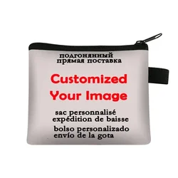 Carteiras personalizadas homens mulher de alta qualidade impressão em tela carteiras crianças bolsa curta personalizado foto carteira melhor presente dinheiro grande