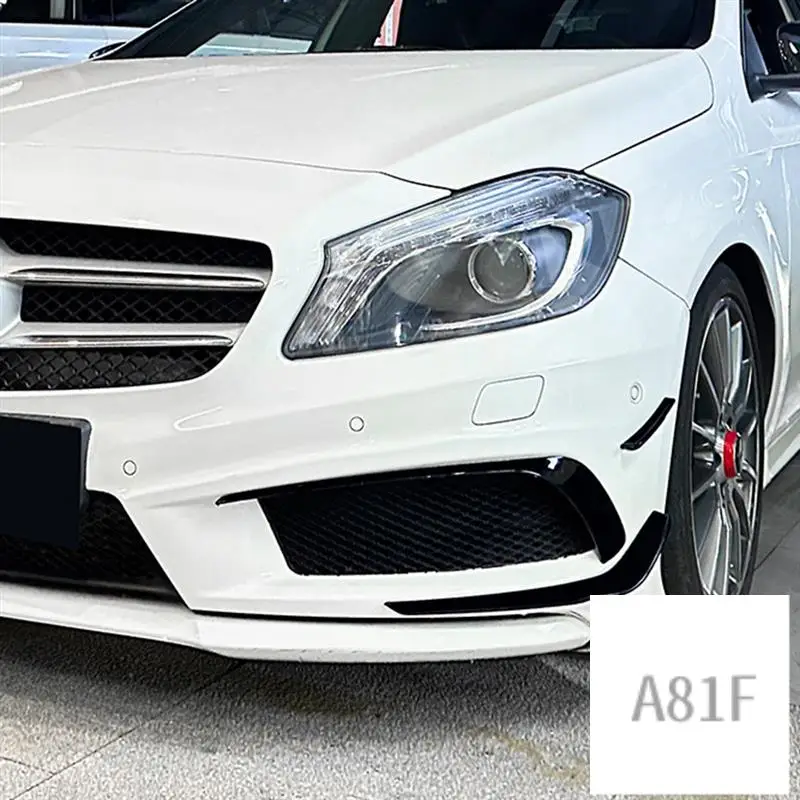 

Front Bumper Lip Splitter Spoiler Fog Lamp Side Spoiler Cover Trim For Mercedes-Benz A Class W176 AMG 2013-2015 B