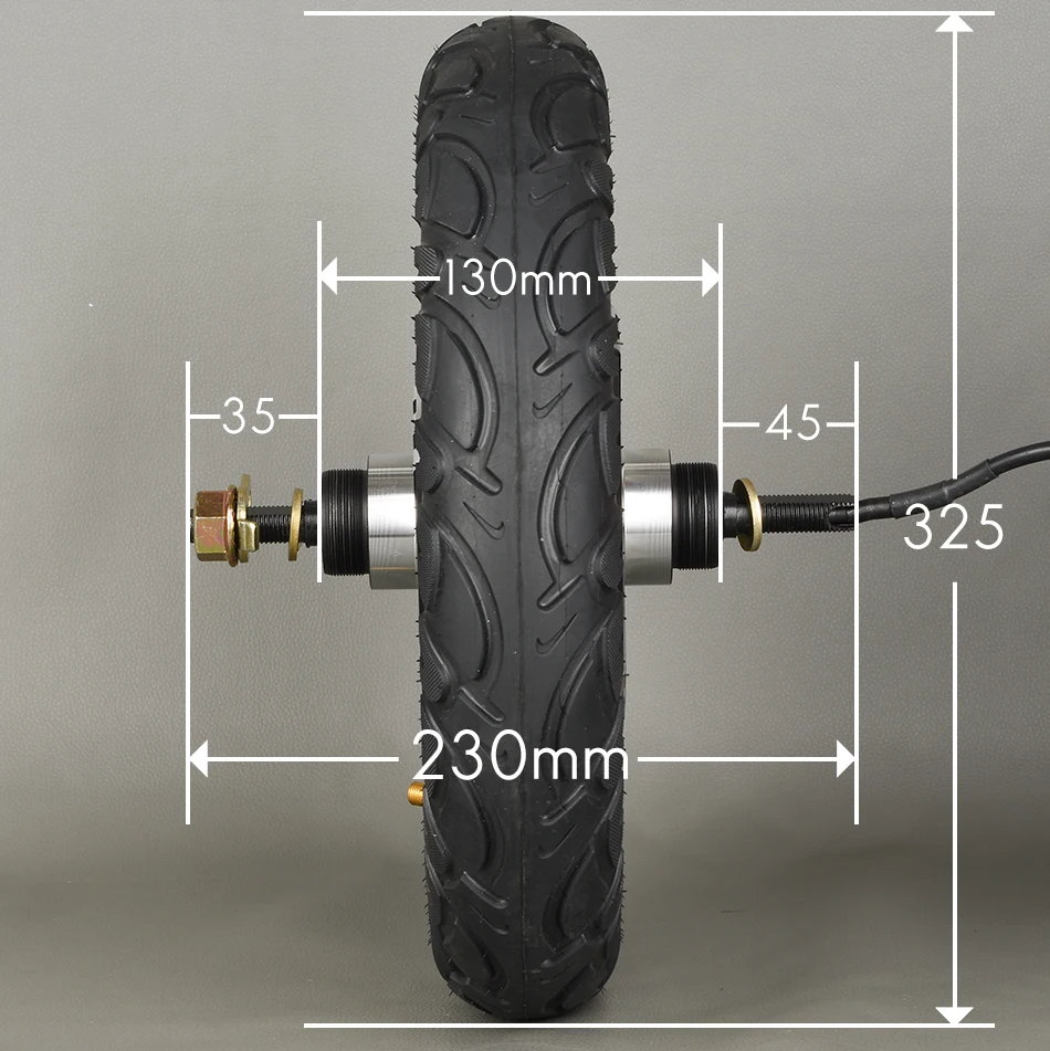 12inch BLDC Scooter Hub Motor Wheel 36V48V 500W350W Brushless Gearless Hub Motor for Electric Scooter Conversion Kit