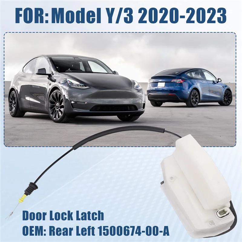 테슬라 모델 Y 2020-2023 모델 3 2017-2023 자동차 교체 부품 후면 좌측 1500674-00-A 용 도어 래치 잠금 액추에이터