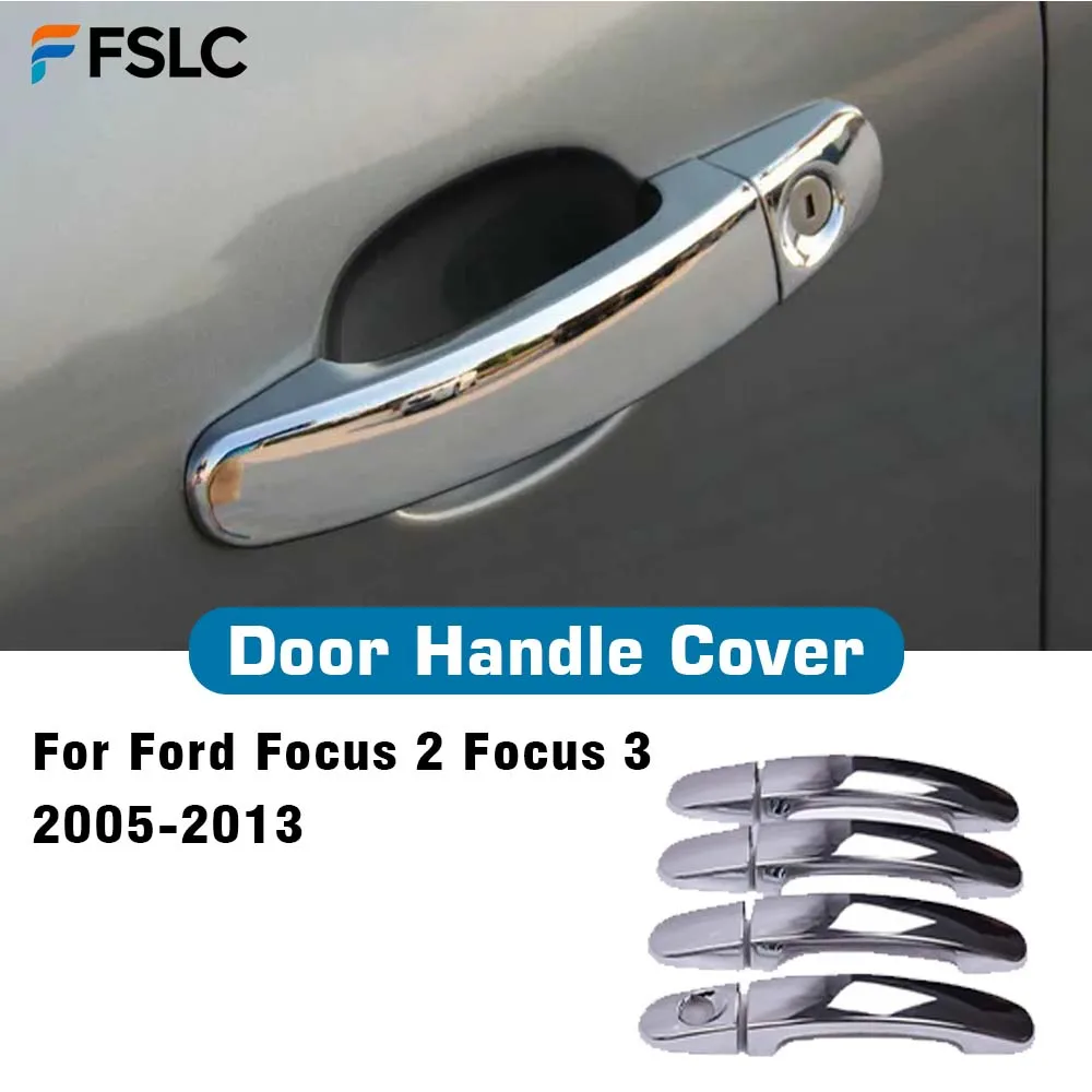 

Крышка дверной ручки для Ford Focus 2 Focus 3 2005 2006 2007 2008 2009 2010 2011 2012 2013 Новые хромированные накладки на автомобильные накладки