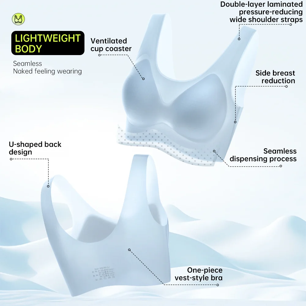 Podprsenky pro ženy bezešvé bezdrátové ultra tenké podprsenky prodyšné letní spací bralette sportovní podprsenka vesta spodní prádlo top barevná podprsenka - náhled 6