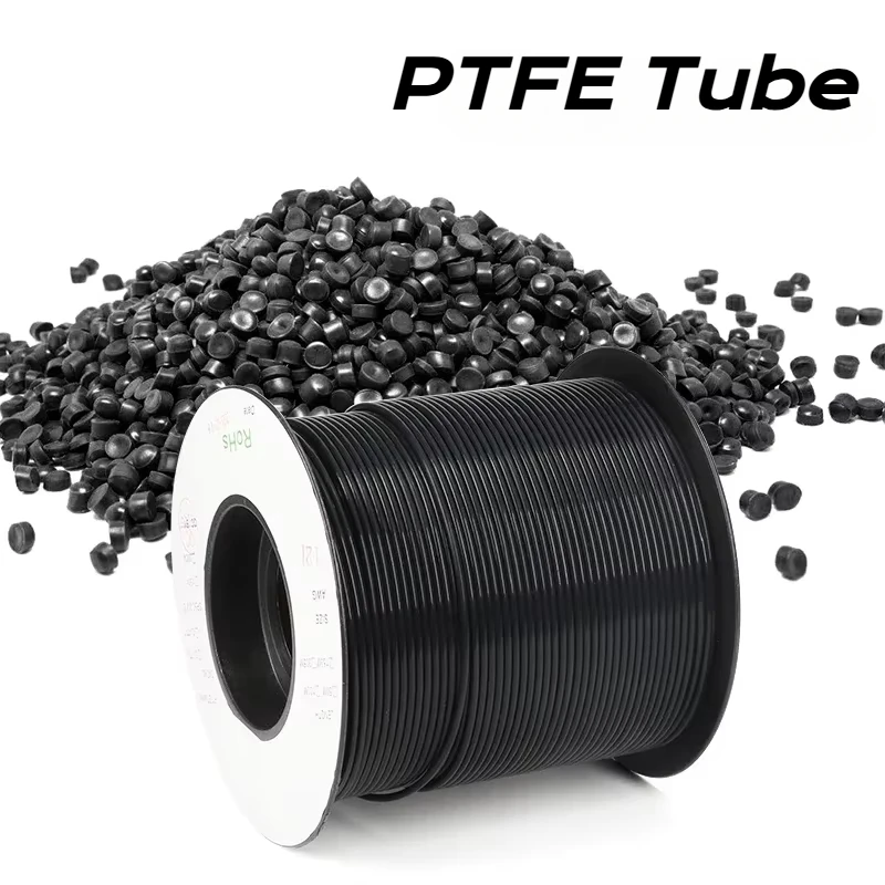 Black PTFE Tube 2.5KV 150V 30L - 08L F46 Insulated Capillary Heat Protector Transmit Rigid Temperature Corrosion Resistance pipe