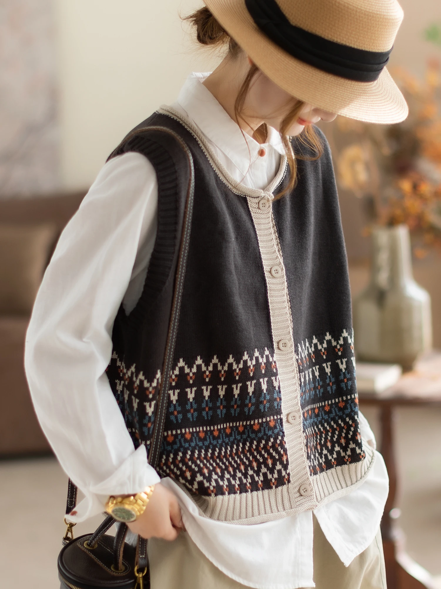 

Casual Knitted Svel Vest Women's Spring Autumn New Sle Commute ular Faionable Women's Vest Comfortable Breathable