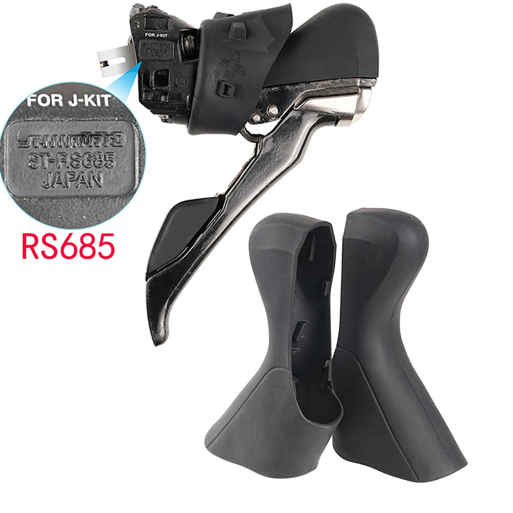 Cappe Ultegra per Shimano ST-RS685 generico STI leva staffa copertura/cofano Set per SHIMANO RS685 Shifters coppia nera