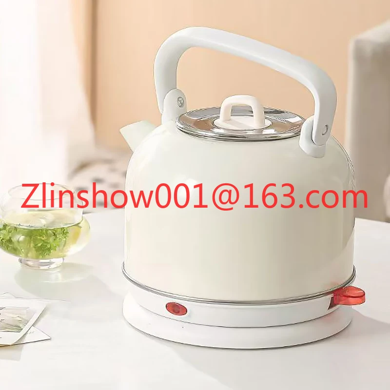 Retro Style 1500W Electric Kettle Portable for Home Hotel Use Cordless 220V Colored Kitchenware