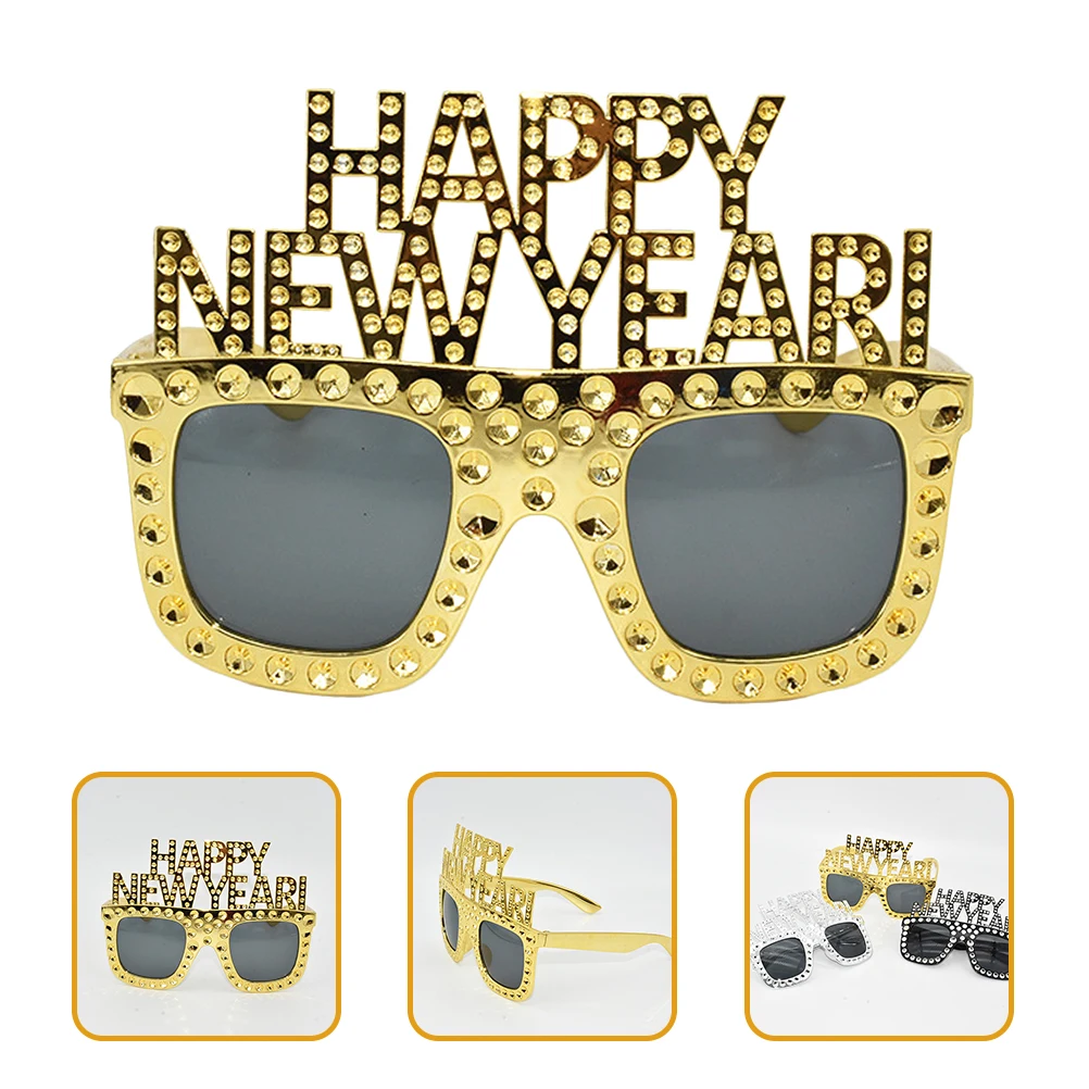 

1pc Funny Glasses For New Year Party Photo Booth Props Happy New Year Themed Accessories Festive Celebration Decor Party
