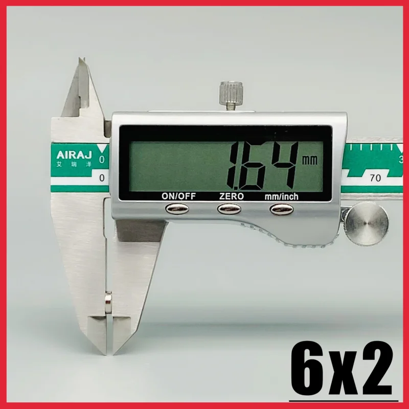 6 x 2 mm Kühlschrankwerkzeug, runde Form, starker Magnet, 50–1000 Stück, Neodym-Magnet, für Zuhause, Küche, Zubehör, Garten, DIY, Basteln – Detail 8