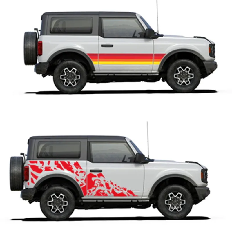 

Car Vinyl Stickers FOR Ford Bronco 3-door version Customized modification fashionable decal accessories