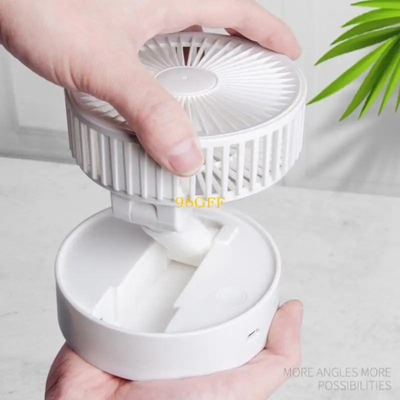 Foldable Table Fan Retractable Portable Small Fan Phone Holder Cooling Fan