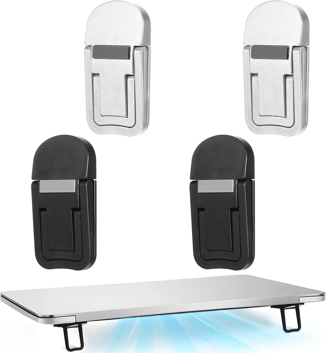 2Pcs Keyboard Riser Tilt, Portable Foldable Keyboard Tilt Stand