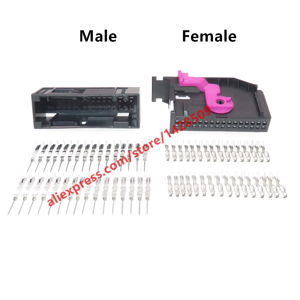 1 Set 32 Pin 1719057-3 2050723-3 Automotive Connector Auto Central Control Instrument Electrical Wire Socket