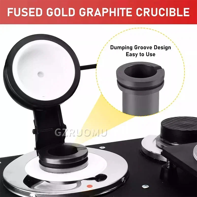 

3-In-1 Casting Machine Smelting Vacuum Casting Integrated Device High Temperature Refining Metal Gold Silver Jewelry Making Tool