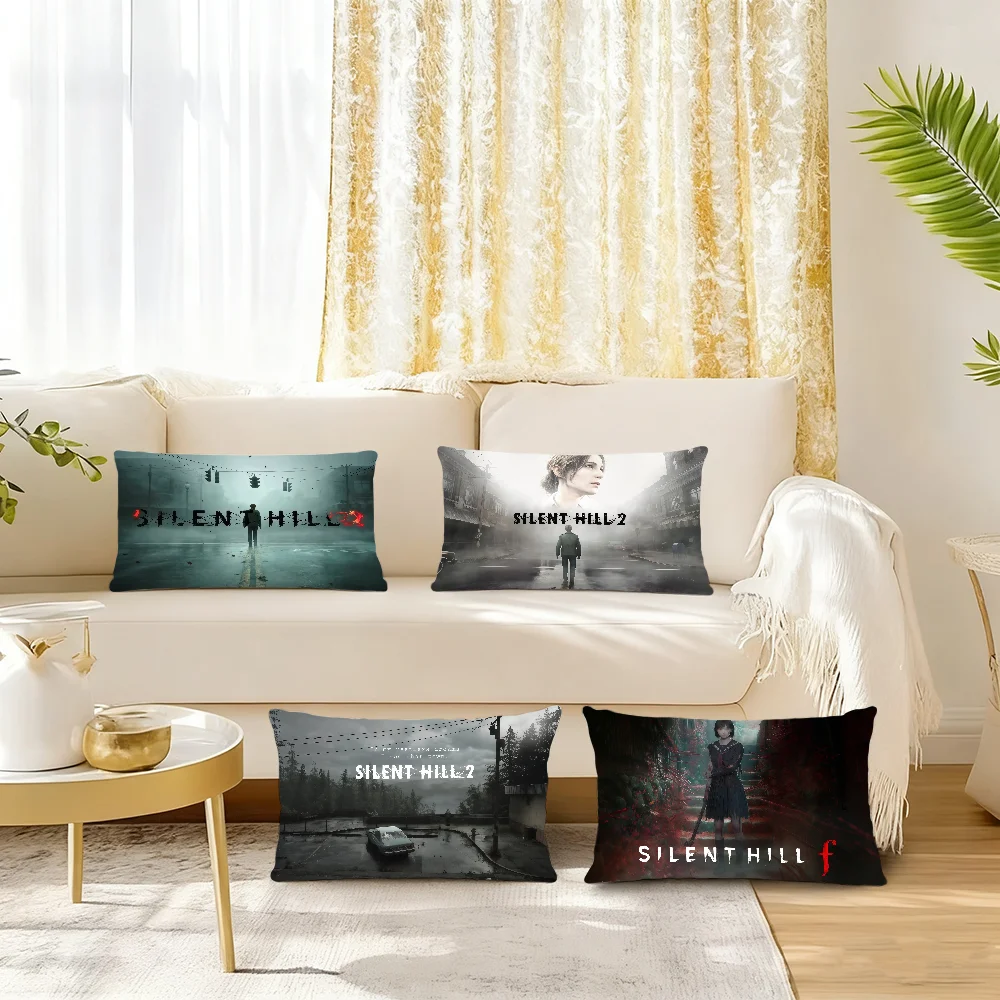 Classic Horror Survival Game Silent Hill 2 cushion cover Rectangle Pillow Case Printing Bedside Sofa Room Decoration Pillowcase