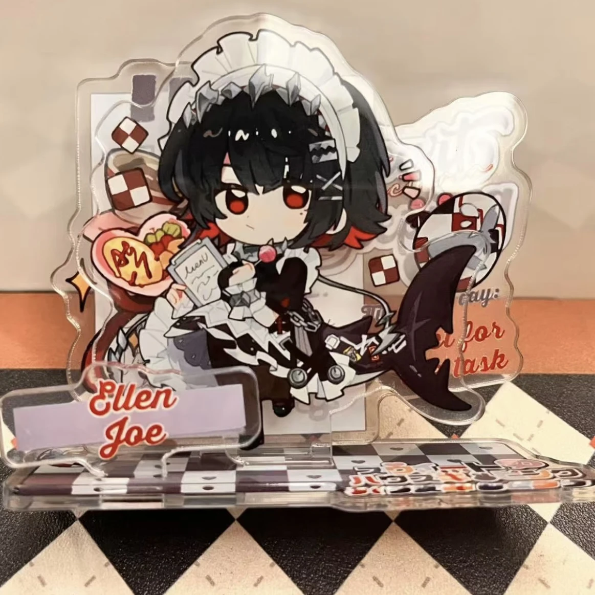 

Game Zenless Zone Zero Ellen Joe Attribute Cosplay Cartoon Acrylic Figure Stand Display Model Desk Decor Toys Birthday Gift