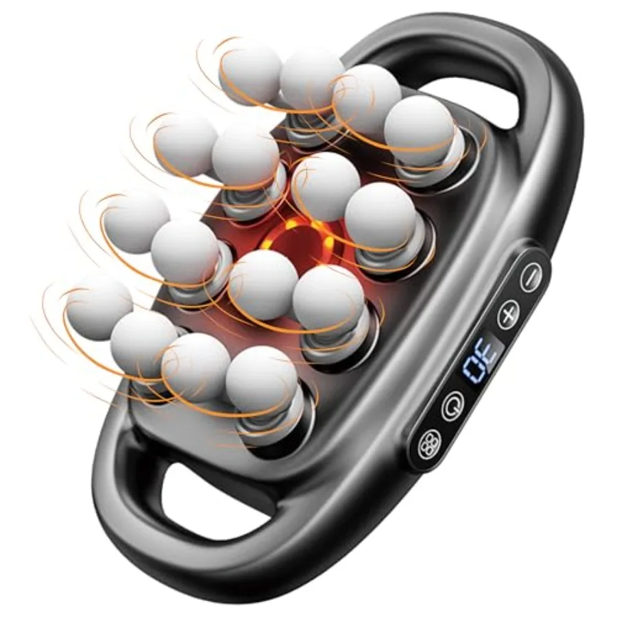 

16 Head Massage Gun Deep Tissue Back Massager for Pain Relief Deep Tissue - 16 Ball Massager for Back, Neck, Shoulder, Recovery