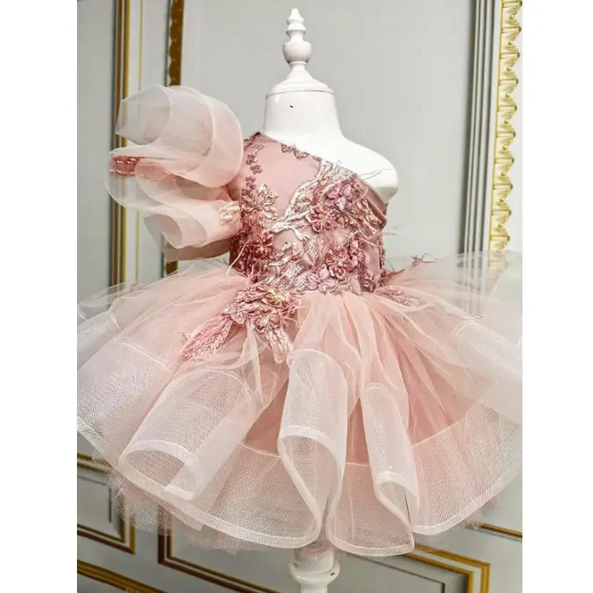 

High-End Embroidery Children's Host's Performance Evening Gown Kids Wedding Birthday Baptism Eid Party Girls Dresses