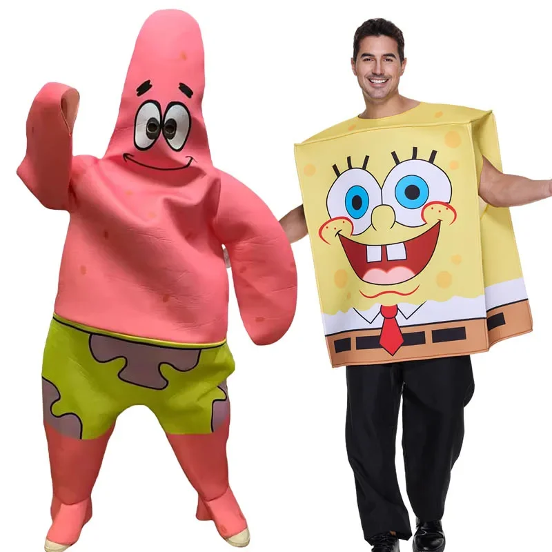 2025 Halloween Bob l'éponge Halloween dessin animé Anime Cosplay Costume corps femmes hommes drôle déguisement adulte