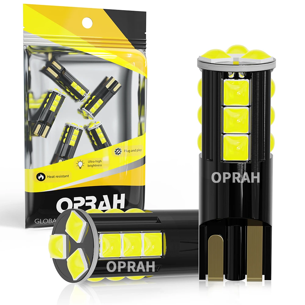 

Oprah 2 шт. W5W T10 Canbus Автомобильные светодиодные огни Сменные лампы 3D 3030 10/15SMD автомобильные аксессуары для парковки чтения DRL лампа 12 В белый 6000K