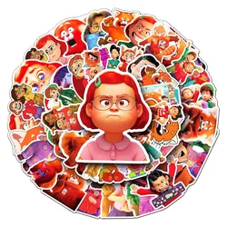 10/30/50pcs Disney Turning Red Stickers for Kids Toys Waterproof Decorative Skateboard Phone Case Laptop Cute Anime Sticker Pack