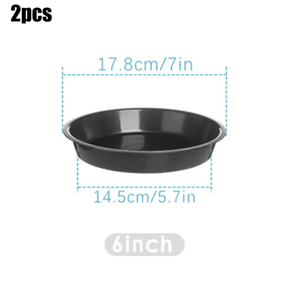 2pcs PP Resin Plant Trays Drain Pan Thickened Bottom Sun-resistant Wear-resistant For Keeping Plants Moist Longer And Clean