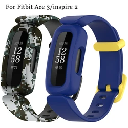 New Wrist Strap Silicone Bracelet For Fitbit Ace 3/inspire 2 Smart Watch Band Bracelet Replacement Kids Wristband Watchbands