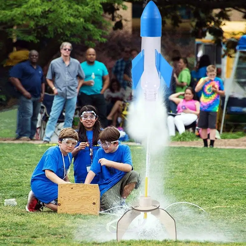 1 Juego de Cohetes de Agua, Juguete Acuático para Exteriores, Rociadores de Agua DIY, Juguetes para Regalo, Kit de Experimentos Científicos DIY y Modelo Educativo