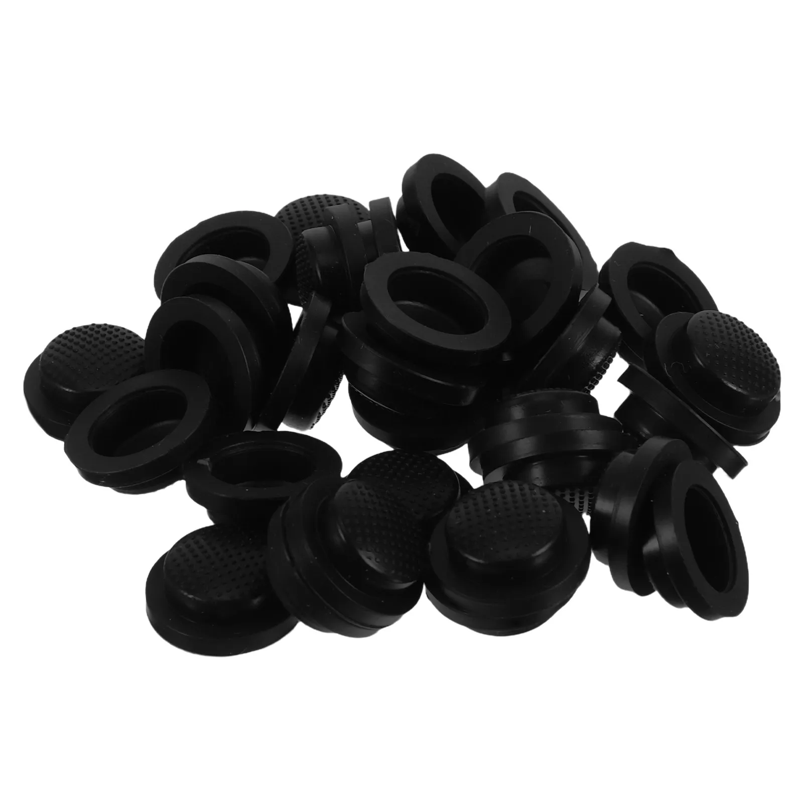 30Pcs Flashlight Button Cap Soft Silicone Rubber End Cap Waterproof Push Button Switch Cover for Tactical Camping Hiking