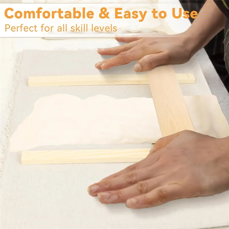 

Набор для обучения керамике A23P с скалками, обучающими качающимися грязевыми палочками для керамики, инструменты для лепки из глины и лен премиум-класса