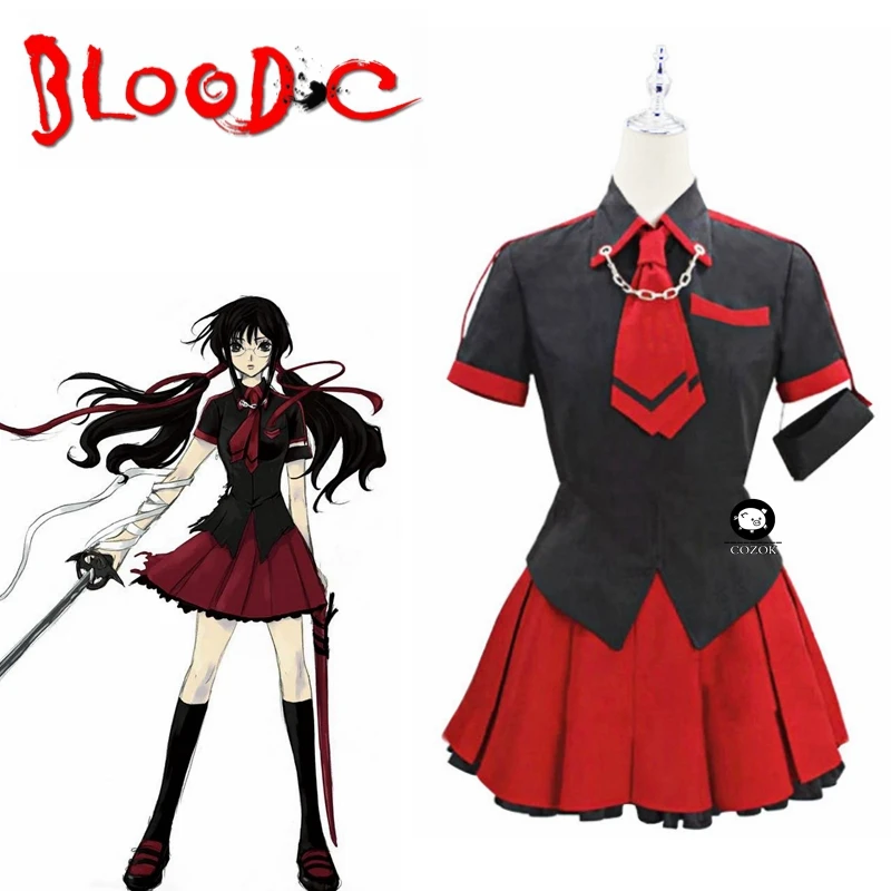 

Anime Blood-C Kisaragi Saya Girl Cloth Uniform Cosplay Costume Custom-Made Any Size