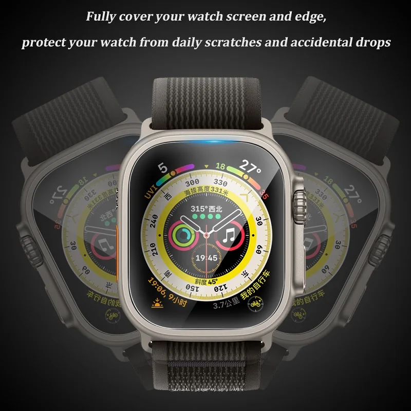 For Apple Watch Ultra 2 Screen Protector Tempered Glass for Apple Watch Ultra 1 2 49MM Protective Film Foil