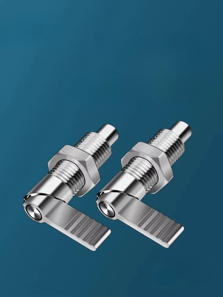Indexing pin knob plunger L-shaped stainless steel handle type self-locking spring positioning pin PXVBK-GN612