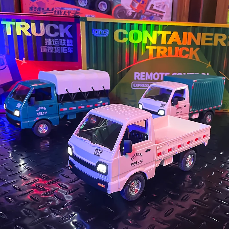 

1:16 Remote Controlled RC CAR Small Cargo Truck Floating Van Small Truck Micro Trucks Pickup LED Truck Boys Girls Birthday Gift