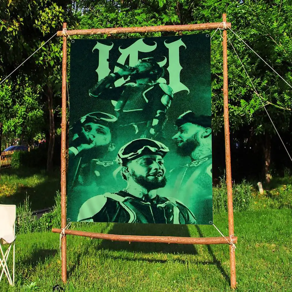 JC REYES Tour Singer Large Size Flags Printing Patterns Interesting Birthday Party Decorations Banner