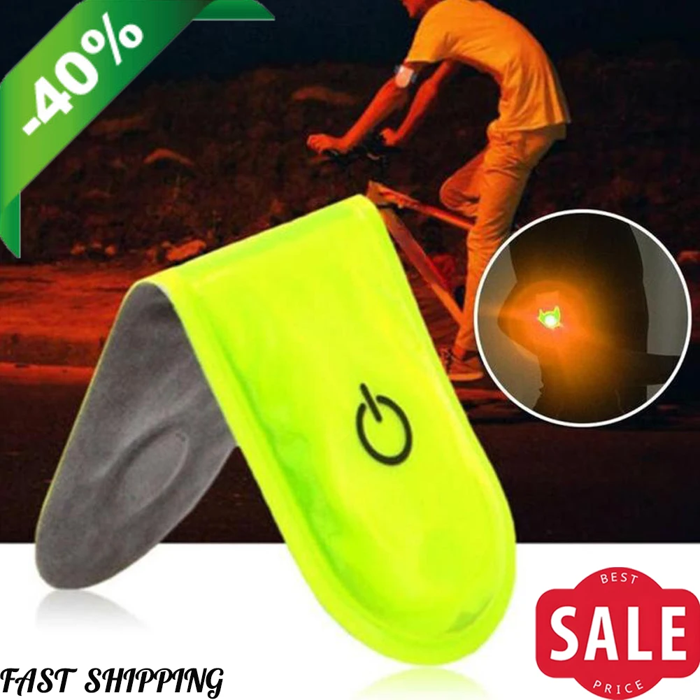 

Магнитный светодиодный габаритный фонарь безопасности Прочный светодиодный фонарь для бега и ходьбы в ночное время Светоотражающий и магнитный