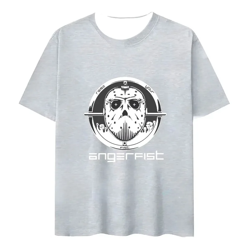 T-shirt stampata 3D da uomo Angerfist moda estiva T-shirt unica T-shirt girocollo a maniche corte regalo abiti creativi