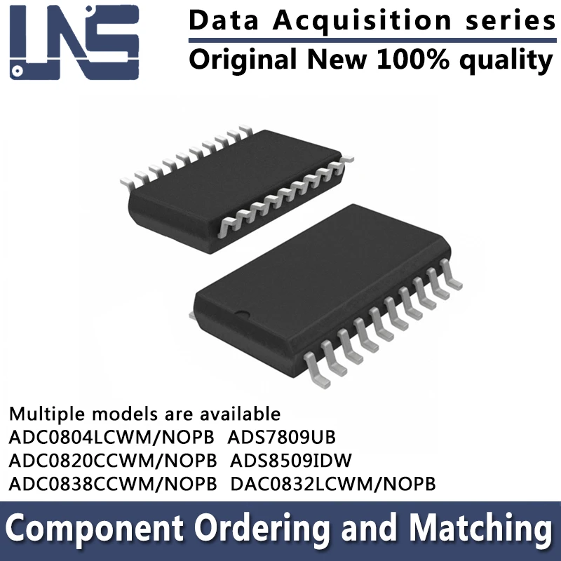 

1PCS ADS7809UB ADS8509IDW ADC0804LCWM/NOPB ADC0820CCWM/NOPB ADC0838CCWM/NOPB DAC0832LCWM/NOPB SOIC-20 Data Acquisition