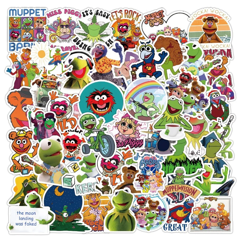 10/50PCS The Muppet Show Kermit the Frog Cartoon Sticker DIY Phone Laptop Luggage Skateboard Graffiti Decals Fun for Kids Gifts