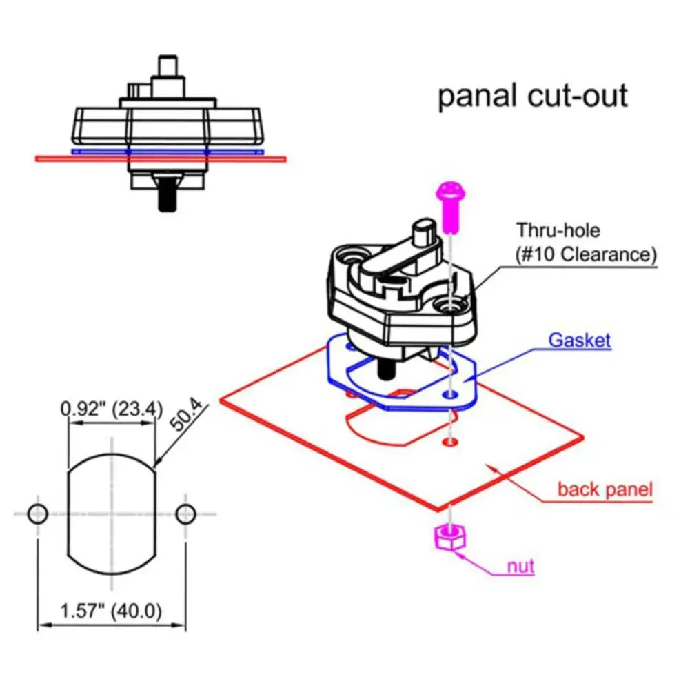 Interruptor de circuito para autocaravana, inversor de fusibles con botón de Reinicio Manual, sistema eléctrico Camper, 12V-32V CC,