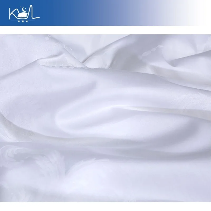 Luxury Jacquard Silk Duvet Insert 100% Natural Mulberry Silk Comforter Hypoallergenic Soft Quilt All Seasons King Queen Size