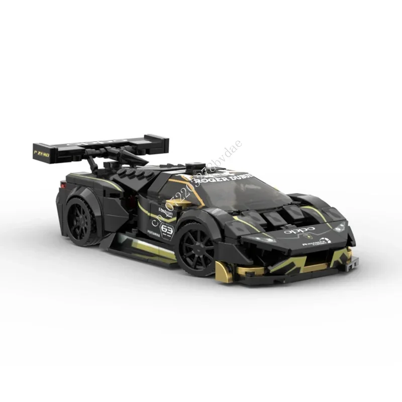 

373 шт. MOC Speed Champions Lamborghinied модель спортивного автомобиля, строительные блоки, технологические кирпичи, креативная сборка, детские игрушки, подарки