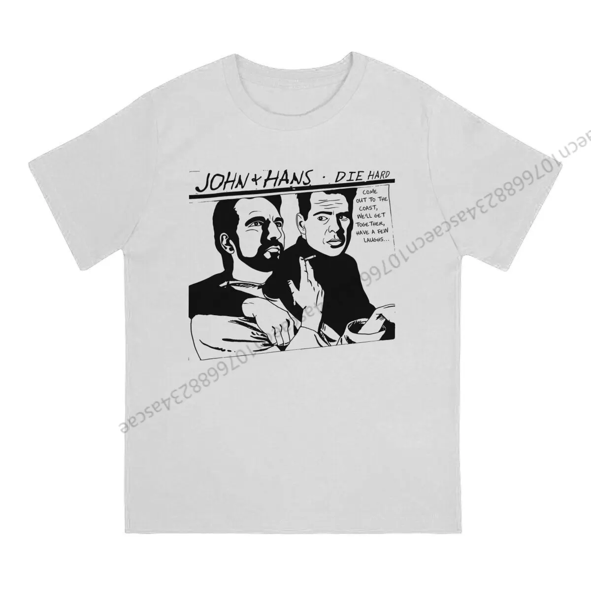 John And Hans Die Hard Men T Shirt Crewneck TShirt Cotton Streetwear