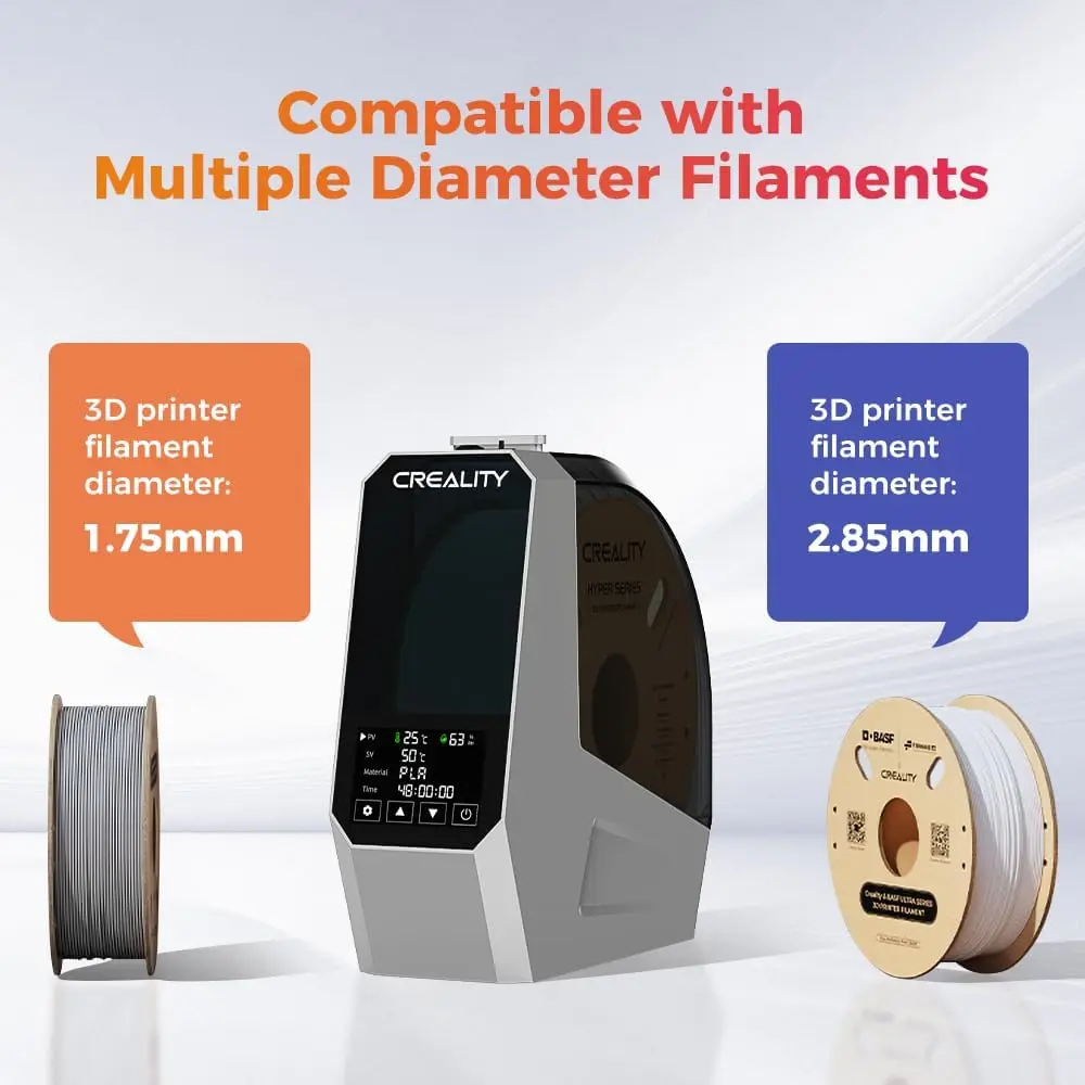 جديد Creality Space Pi صندوق مجفف خيوط ترقية خيوط تخزين ديهيدراتور 1 كجم طابعة ثلاثية الأبعاد صندوق مجفف خيوط تخزين حامل